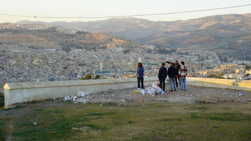 Overlooking the old city of Fes, Morocco.